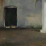 An old doorway with light shining through